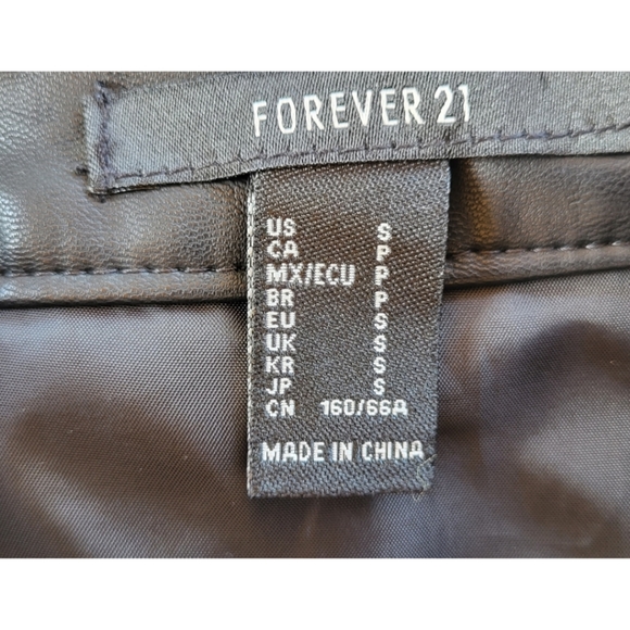 Forever 21 Faux Leather Pencil Skirt, Black, S - Picture 7 of 14